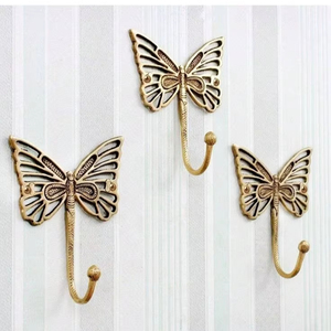 Crochet mural en aluminium peu encombrant pour appartements, dortoirs et petites chambres offrant un rangement pratique sans prendre de place - Product Image 1