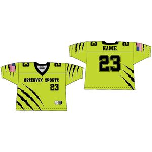 Camiseta de fútbol americano para hombre con diseño de garra, camisetas de estilo informal de uniforme de rugby de EE. UU. con bordado holgado de alta calidad - Product Image 1