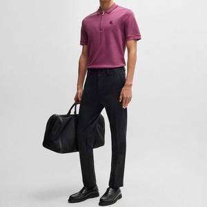 เสื้อสตรีทแวร์ผู้ชาย แขนสั้น ซิปหน้า 1/4 ซิป 1/2 ซิป ระบายอากาศได้ดี ผลิตจากใยไผ่ 100% ดีไซน์ซิปด้านหน้า - Product Image 2