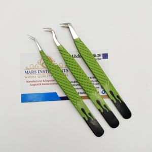 Pinzas de extensión de pestañas de injerto de 45 65 grados con punta puntiaguda para extensiones de pestañas - Product Image 2