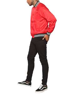 Vestes de baseball universitaire Letterman à logo brodé personnalisé pour hommes avec manches en cuir et style veste universitaire - Product Image 4