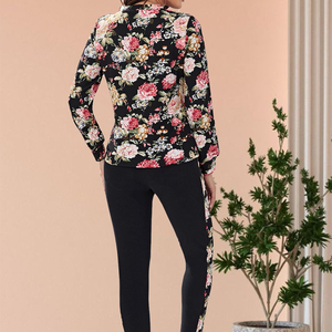 Nouveau femmes hiver à capuche impression par transfert de chaleur doux confortable tenue décontracté haute qualité 2 pièces ensembles survêtements - Product Image 3