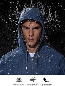 Veste coupe-vent longue d'hiver pour homme de marque en gros, avec capuche, poches avant, légère, coupe-vent, imperméable, vintage - Product Image 6