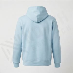 Casual Embroidered <b>Plain</b> Dyed <b>Hoodie</b> Soft Cotton Pullover Sweatshirt <b>Men</b> Women Daily Comfort Customizable Oversized Fashion Wear - Product Image 2