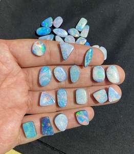 AAA australien Doublet opale pierre précieuse coloré opale pierre précieuse Cabochon australien monarque opale pierre précieuse en vrac faisant pour les bijoux - Product Image 1