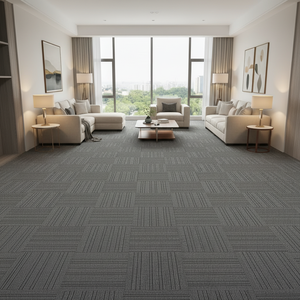 Dalles de <span class=keywords><strong>moquette</strong></span> commerciales pour la maison, antidérapantes, résistantes à l'usure, pour salon, bureau, chambre, faciles à installer - Product Image 4