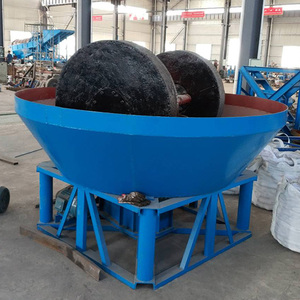 Chine Fournisseur Round Roller Double Roller Mill Gold Rectifieuse Wet Pan Mill - Product Image 1