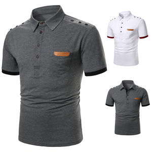 100% algodón de alta calidad para hombre, verano de secado rápido para camisetas Polo, patrón de estampado táctico de manga corta, servicio OEM disponible - Product Image 1