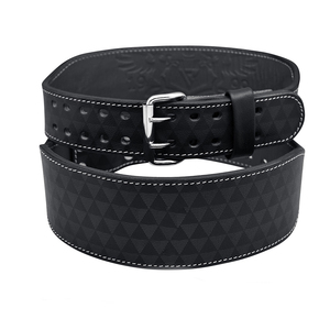 Eco Friendly PU Leather Casual Weightlifting Belt Customized Logo Steel Buckle Durable High Quality Daily Gym Strength Training - Product Image 1