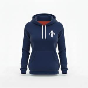 Sweat à capuche pour femme personnalisé de haute qualité, 100% coton molletonné 300g, séchage rapide, respirant, décontracté pour l'hiver, pull à capuche OEM - Product Image 1