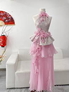 Vestido de mujer de alta calidad vestido adornado floral personalizado OEM/ODM hecho en Vietnam - Product Image 3