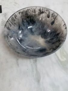 Nuevo cuenco para servir de resina azul hecho a mano, madera de mango ecológica para vajilla de cena y decoración del hogar para negocios - Product Image 6