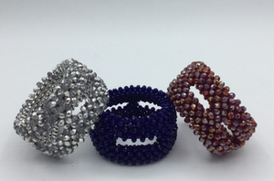 แหวนผ้าเช็ดปากประดับลูกปัดทรงกลมแบบมีรูพรุน - Product Image 2