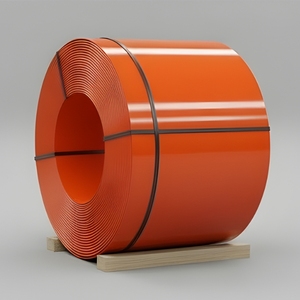 Bobine d'acier galvanisé prélaqué PPGI GP250 Grade BS 120 GSM-0.56X900 MM Mi-dur RAL2008 Orange Toiture Revêtement Z81-Z120 5% - Product Image 3