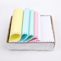 Papel Continuo NCR de 3 Capas Perforado Sin Carbón A4 para Impresoras de Matriz de Puntos Impresión UV Offset