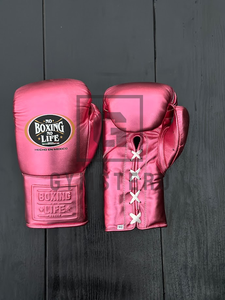 Gants de boxe GYMSTERO en cuir de vachette véritable de haute qualité, prix de gros, sans boxe il n'y a pas de vie, avec lacets, logo personnalisable - Product Image 5