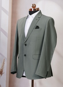 Costume pour homme vert herbe moderne très demandé, ensemble 2 pièces pour les événements d'entreprise et les mariages, disponible pour l'exportation - Product Image 3