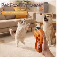 Lanceur de nourriture pour animaux de compagnie en plastique portable, distributeur interactif et jouet d'entraînement pour chats et chiens, toutes les occasions