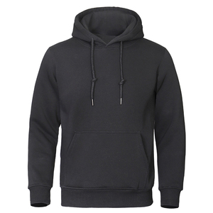Best Price Breathable Cotton Solid Color <b>Men</b> Hooded <b>Pullover</b> Long Sleeved Regular Fit Custom Logo Winter Hoodie - Product Image 1