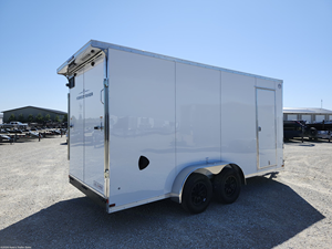 2027 US Cargo 7x16 Enclosed Cargo <b>Trailer</b> Contractor Landscaping Equipment Hauler Tandem Axle V-Nose <b>Trailer</b> 84" Height for sale - Product Image 3
