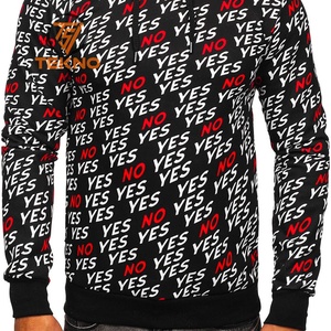 Sudadera con capucha de sublimación 3D personalizada para hombre, Sudadera con capucha de algodón y poliéster para hombre, ropa de calle, sudaderas con capucha personalizadas para hombre - Product Image 3