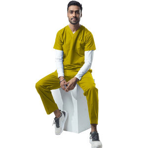 Tenue d'hôpital confortable et légère en velours côtelé de coton de haute qualité, vêtements de travail pour infirmières, salons dentaires, avec logo personnalisé, usage médical - Product Image 4