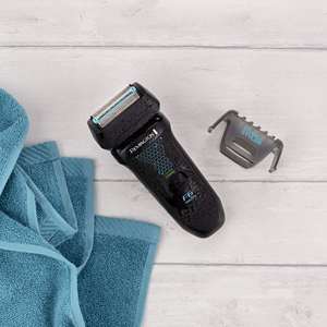 Rasoir électrique pour homme, utilisation humide et sèche, avec batterie rechargeable USB 60 min, étanche IPX7, tondeuse à cheveux longs, rasoir à grille - Product Image 3
