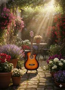 Guitare acoustique classique SOLOBEAT, taille standard, corps en acajou, 6 cordes en nylon, finition brillante jaune polie, guitare pour débutants - Product Image 6