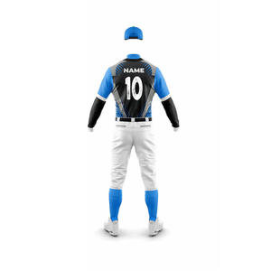 Venta al por mayor barato logotipo personalizado bordado sublimación uniforme de talla grande hombres de secado rápido transpirable camisetas de béisbol - Product Image 6