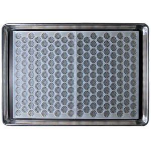 Half Sheet Mold Vector mold Silicone <b>Round</b> Pie Breaker Gummy <b>Tray</b> for Starch Free Confectionery and Gummy Batch Production - Product Image 4