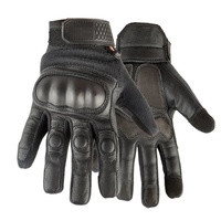 Guantes tácticos resistentes a cortes de fuerzas especiales Tela de aramida con palma de cuero de cabra y refuerzo de Palma de impresión digital