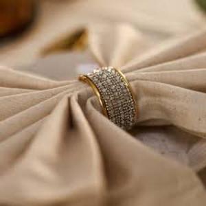 Best Grade Strong Build Metal Napkin Ring with Shiny Coating and Lightweight Frame for Daily Dining <b>Table</b> and Special <b>Occasions</b> - Product Image 4