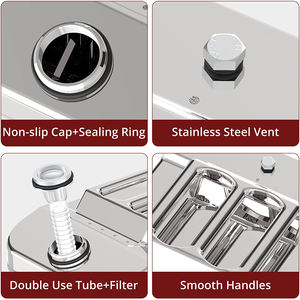 Pot de carburant épais en acier inoxydable, boîte de carburant hermétique et scellée - Product Image 4