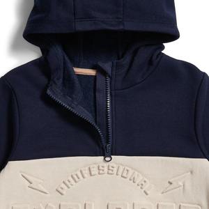 Gaufrage lettre coton élégant pull pull sweat à capuche logo en relief sweat personnalisé sweats à capuche en relief, sweats à capuche pour hommes - Product Image 5