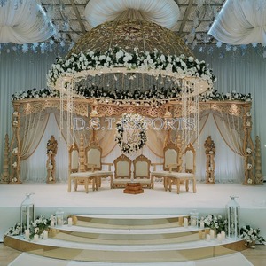 Mandap ออกแบบนกยูงที่ไม่ซ้ำกันสำหรับงานแต่งงานอินเดียชุดรูปแบบนกยูงแมนดาลางานแต่งงาน - Product Image 4