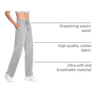 Vente en gros de pantalons de survêtement surdimensionnés de haute qualité, coupe ample, confortables, vêtements de plein air et streetwear tendance pour femmes - Product Image 5