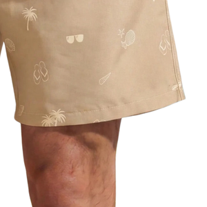 Shorts de plage décontractés pour hommes, séchage rapide, respirants, caleçons de bain, taille élastique avec cordon de serrage, imprimés, logo avant, poche de sport, doublure estivale - Product Image 6