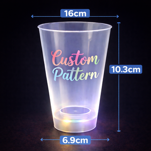Custom LED Light up Plastic Promotional Cup for Licensed IP Programs Factory Production With Branding and Figurine Sets Bulk