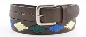 เข็มขัดดีไซน์เนอร์สำหรับชายและหญิงยอดเยี่ยมหนังวัวแท้ทำด้วยมือโปโลตะวันตกแกะสลักความยาวตามสั่ง - Product Image 4