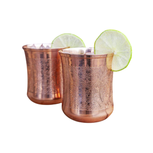 Vaso de cobre puro ecológico para beber agua, para mesa de cocina, bar, whisky, vino, en venta. - Product Image 1