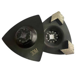 Plaque de meulage diamantée oscillante multi-outils à interface fermée avec trois segments en forme de flèche pour la préparation des surfaces - Product Image 4
