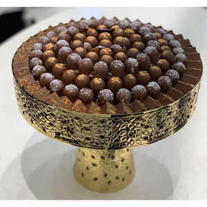 Cuenco de chocolate redondo de metal dorado de Calidad exclusiva, catering para el hogar, la mejor oferta, plato para servir chocolate pulido a precio mayorista - Product Image 4