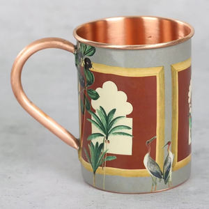 Tasse mule de Moscou en cuivre pur de haute qualité avec finition martelée pour les cadeaux d'affaires fabriqués par Ifkaa Exports PVT. LTD - Product Image 6