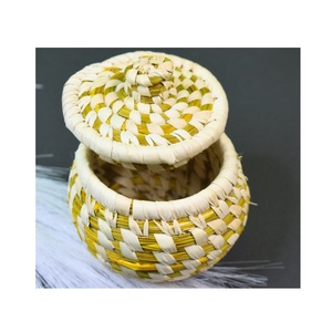 ตะกร้าหญ้า Sabai แบบเรียบง่ายสานด้วยมือธรรมชาติสำหรับจัดเก็บอเนกประสงค์และตกแต่งบ้านอย่างยั่งยืน - Product Image 6