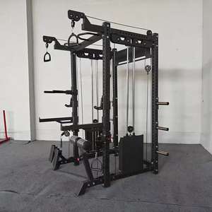 Rack de <span class=keywords><strong>musculation</strong></span> multifonctionnel, cage de squat, machine Smith, entraînement de force, exercices de <span class=keywords><strong>musculation</strong></span>, <span class=keywords><strong>musculation</strong></span> du torse - Product Image 4