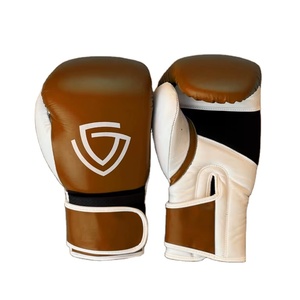 Gants de boxe en cuir de vachette de haute qualité, personnalisés, respirants et absorbant l'humidité, avec fermeture - Product Image 1