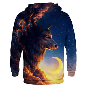 Sweat-shirt à capuche pour homme, grande taille, style bomber varsity, impression par sublimation, polyester, coloré - Product Image 4