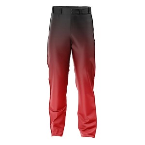 Pantalon de sport pour homme, coupe slim, rouge, polyester, respirant, protection UV, grande taille, évacuation de l'humidité, fermeture éclair, poches, toutes saisons - Product Image 2