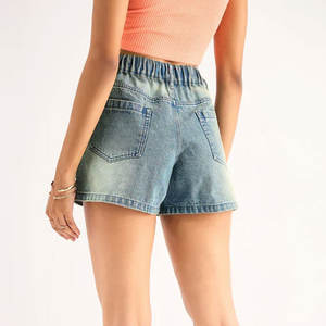 Shorts de Mezclilla Casuales de Cintura Alta para Mujer, Estilo 2025, Transpirables - Product Image 4