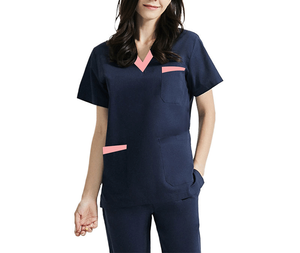 Nuevo estilo, conjuntos de uniformes médicos Unisex, tela tejida, poliéster, algodón, uniformes médicos - Product Image 6